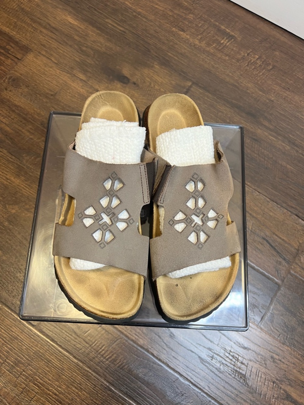 Betula By Birkenstock Frame Side Sandals Size Women’s 7 Color Taupe